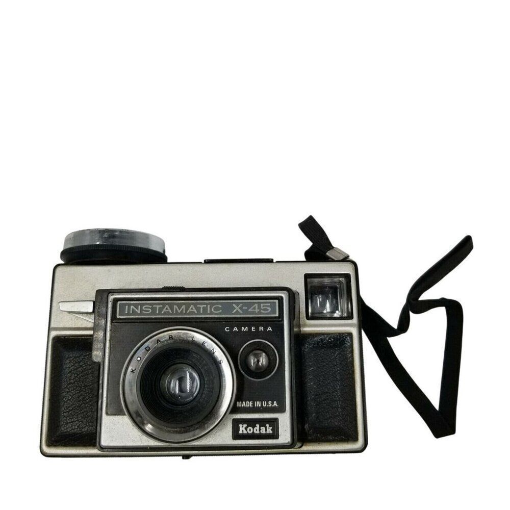 Vintage Kodak Instamatic X45 Camera Black Gray